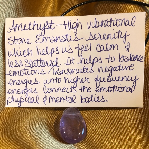 Amethyst necklace for spiritual growth & serenity - Picture 4 of 5